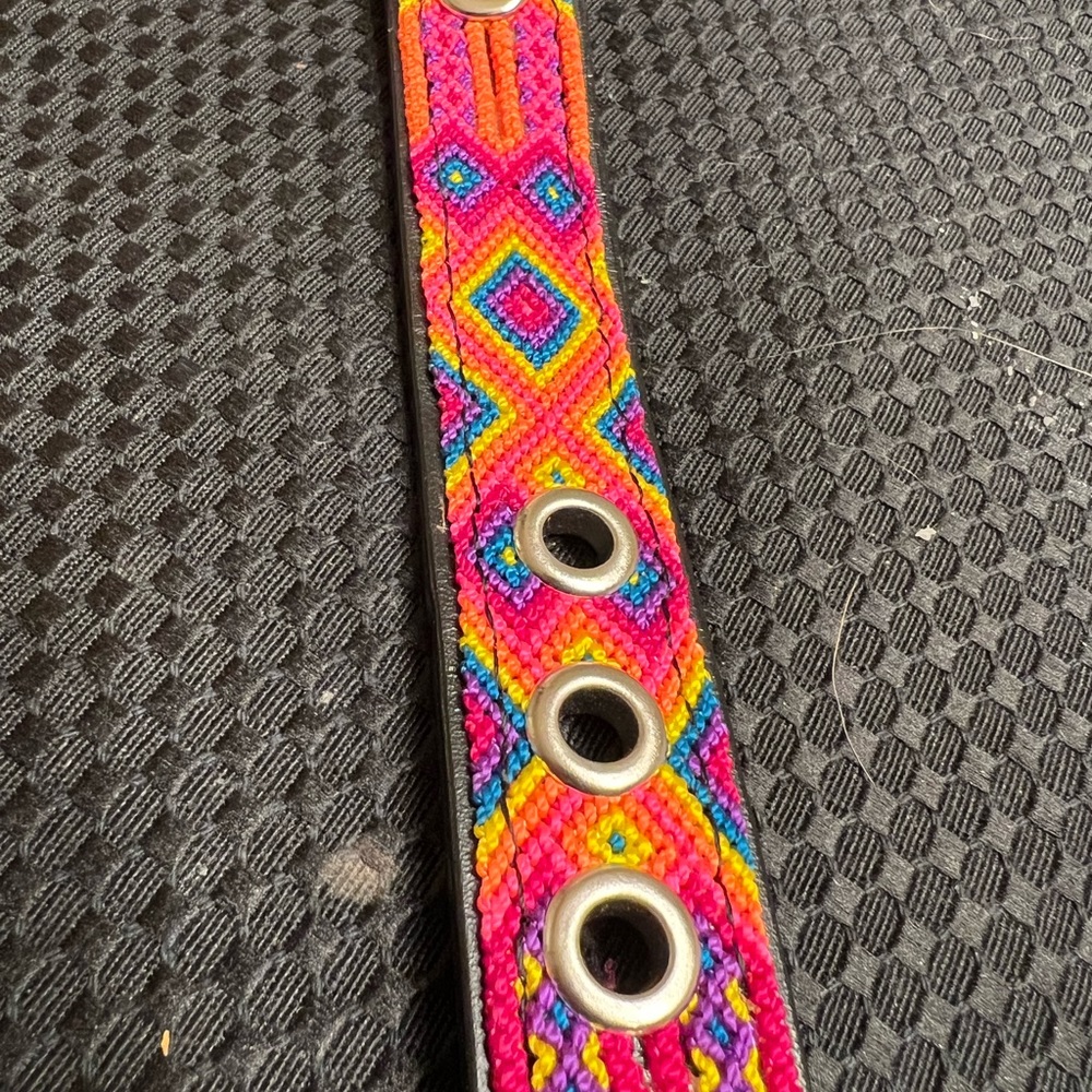 Beautiful Mexican Hand embroidered Pet Collar - Picture 3 of 9